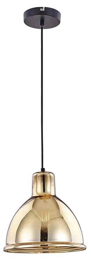 Klausen 111011 - Luster na lanku CREATE 1xE27/11W/230V zlatá