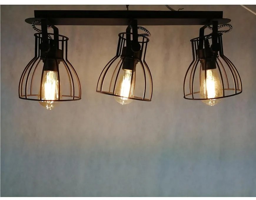 Stropné bodové svietidlo Alano Black 2122 LS3