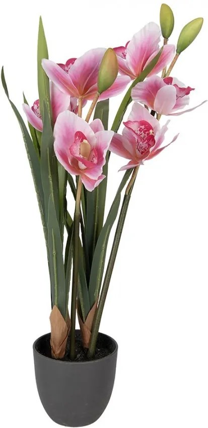 Dekorační umělá květina orchidej - 14*14*55 cm