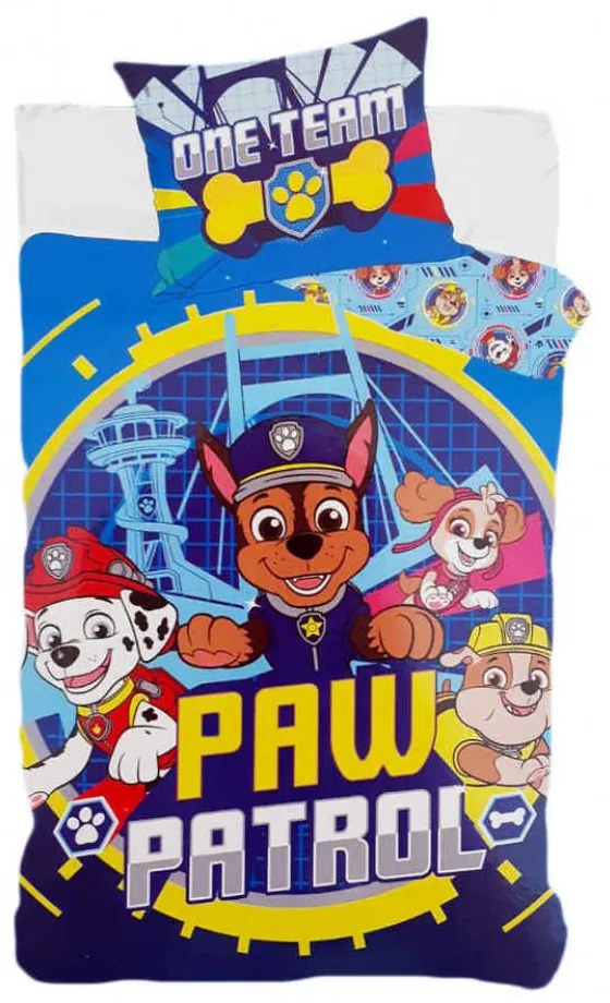 Obliecky Disney Paw Patrol modrý 140x200cm+90x70cm Setino