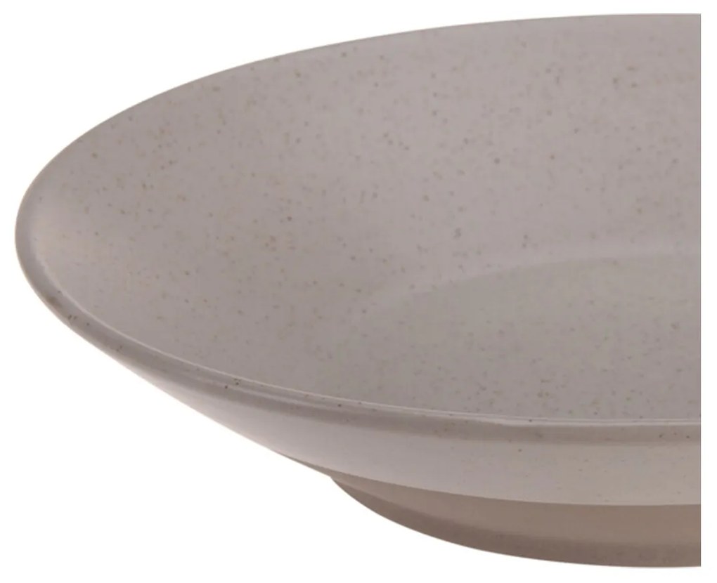 Kameninový hlboký tanier Clay, (fi) 21 cm, béžový