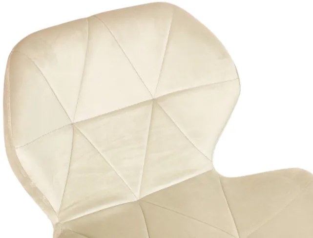 Jedálenská stolička MURET zamatová, béžová