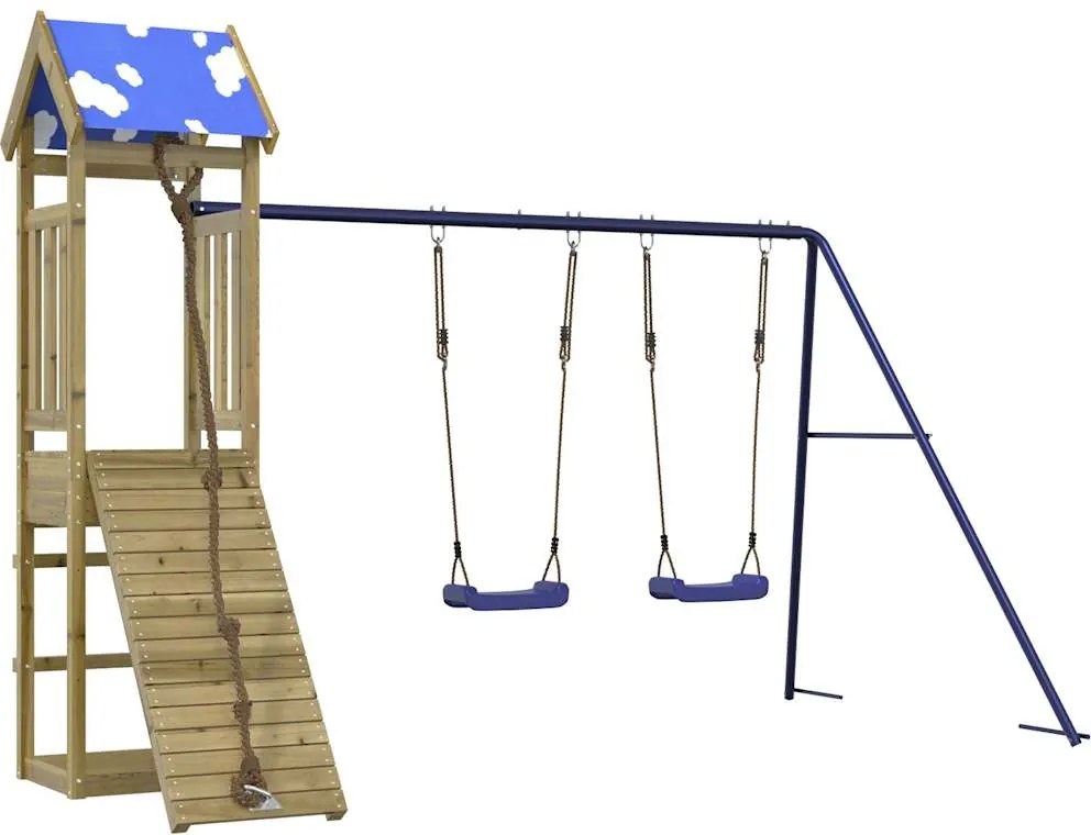 vidaXL Vonkajšia súprava na hranie impregnovaná borovica