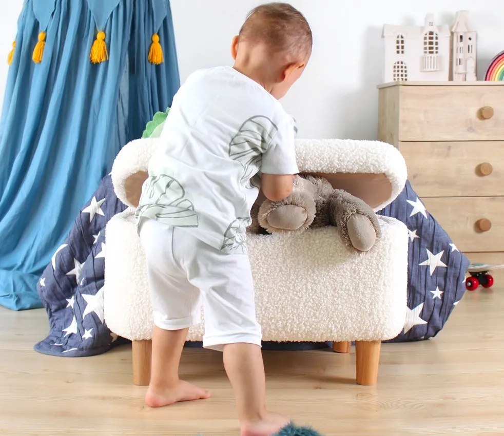 Detský taburet MOOUV biely