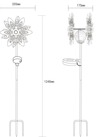Globo 36578 - LED Solárna dekorácia LED/0,02W/3V IP44