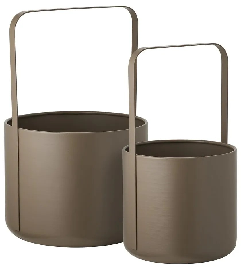 Kovové obaly na kvetináče v súprave 2 ks ø 24,5 cm Tule – House Nordic