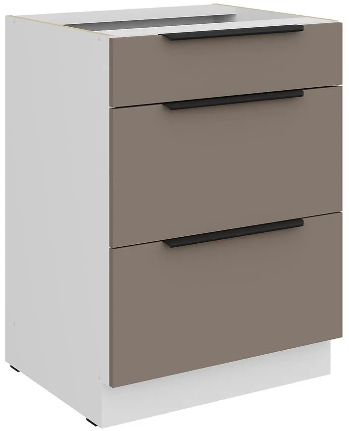 Kuchynská skrinka Aria-Ta/Wh Anti Fingerprint 60d 3s Bb