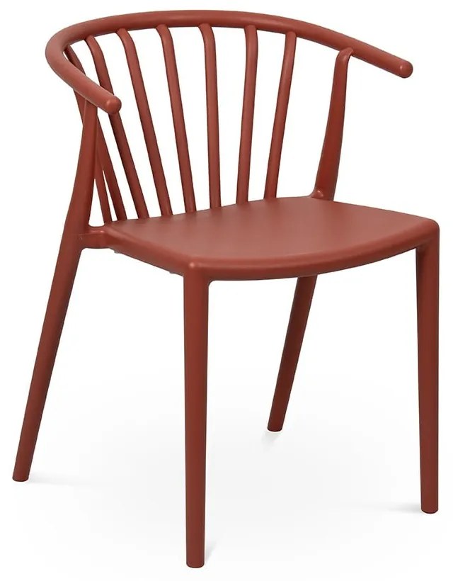 Hnedá plastová záhradná stolička Capri – Bonami Essentials