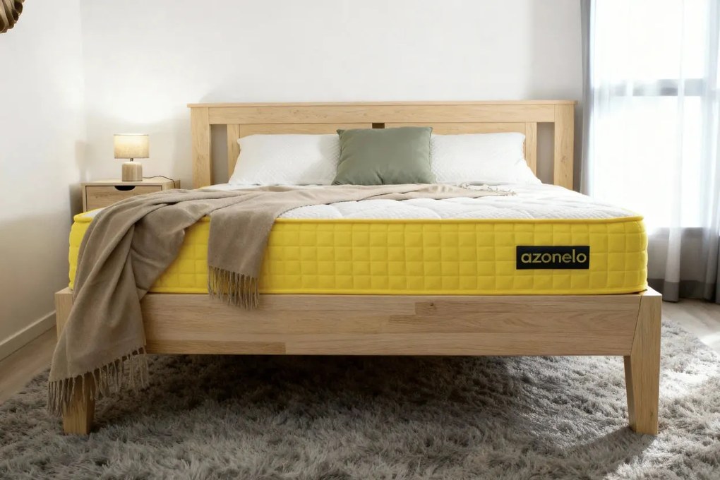 Ortopedický matrac s pamäťovou penou 90x200 cm Yellow