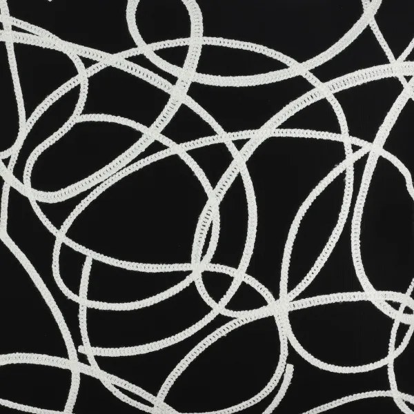 Eglo 420006 - Dekoračný vankúš CHEVERY 45x45 cm čierna/biela