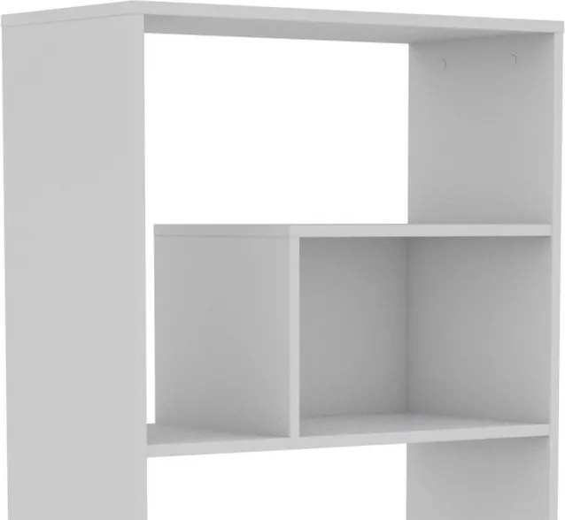 Vysoký regál Zigzag, biely