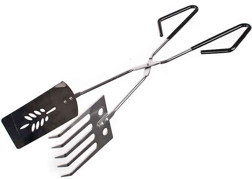 Chrómované grilovacie kliešte, BBQ 38 cm