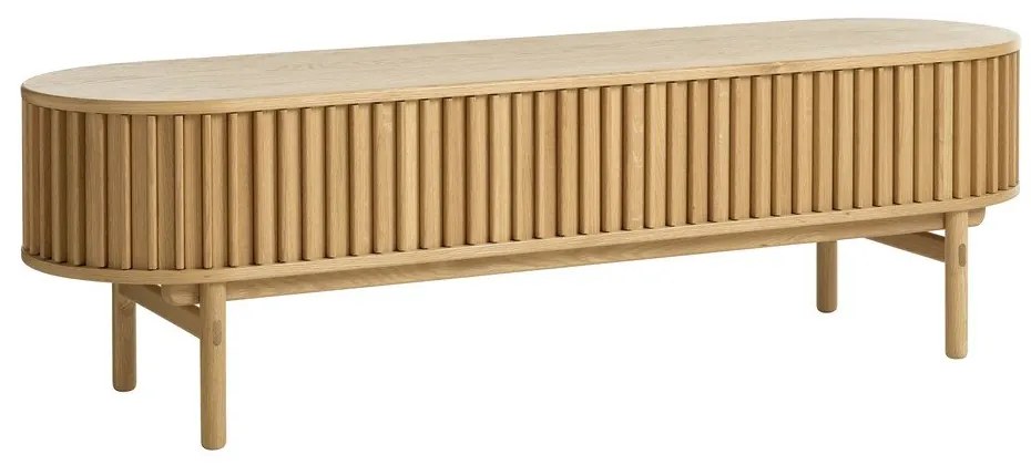 TV stolík v dekore duba v prírodnej farbe 160x48 cm Carno – Unique Furniture
