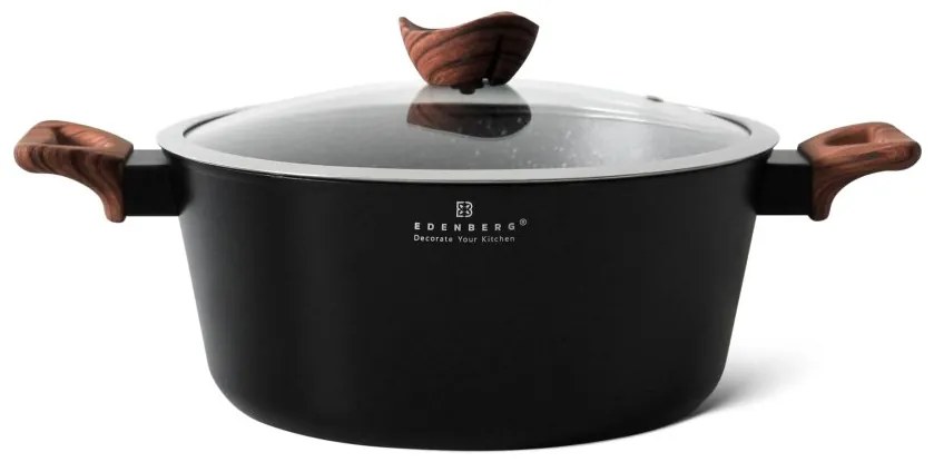 Dizajnová 8-dielna sada hrncov čierno-hnedá