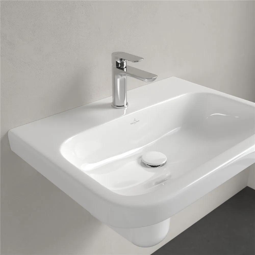 VILLEROY &amp; BOCH Architectura závesné umývadlo s otvorom, bez prepadu, 650 x 470 mm, biela alpská, s povrchom CeramicPlus, 418866R1