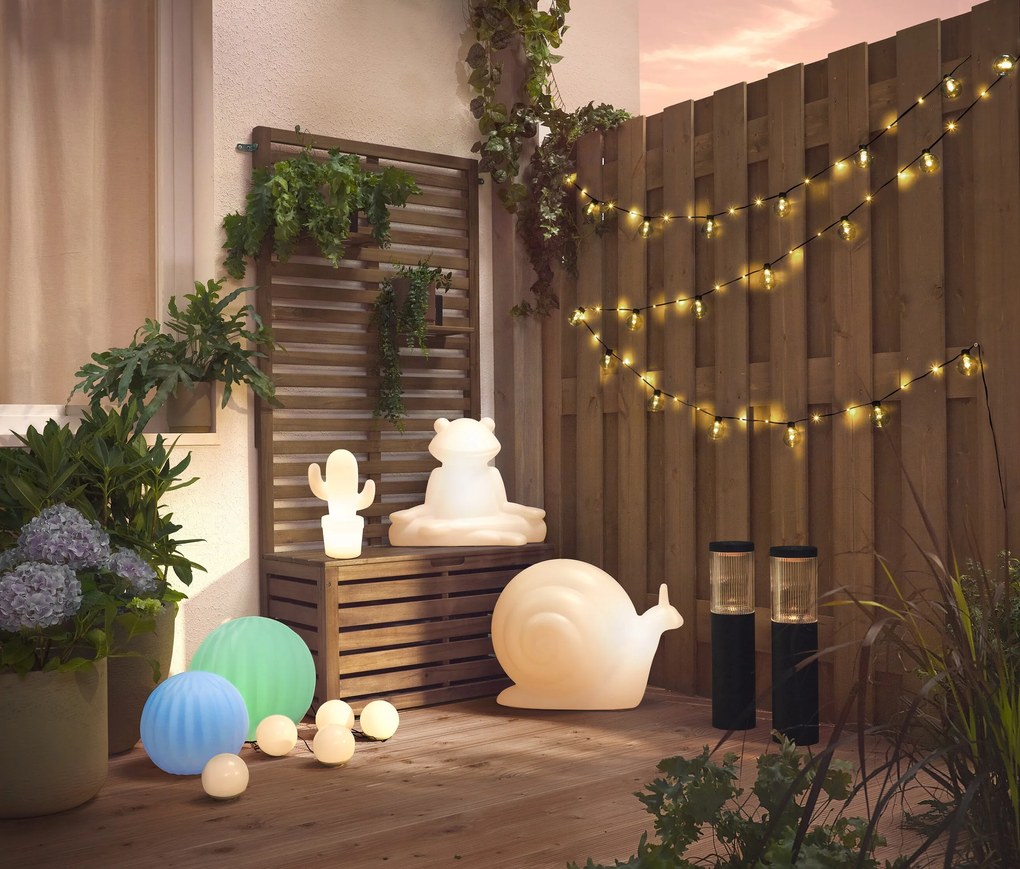 Eglo LED svetelná reťaz do exteriéru so sieťovým adaptérom