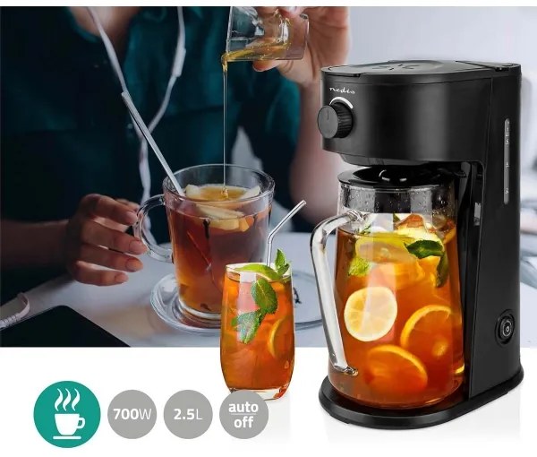 Nedis KAICM200FBK - Kávovar na ľadovú kávu a ľadový čaj 750W/230V