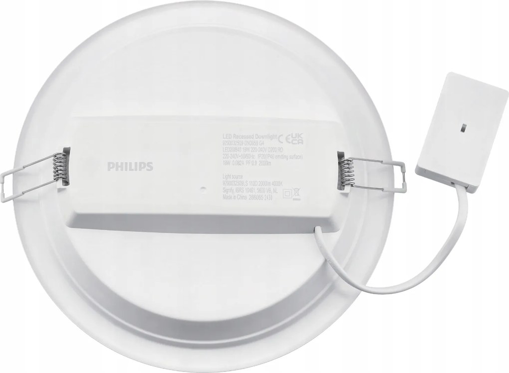 LED zapustený panel - 19w 2000lm 4000k + čierny rám