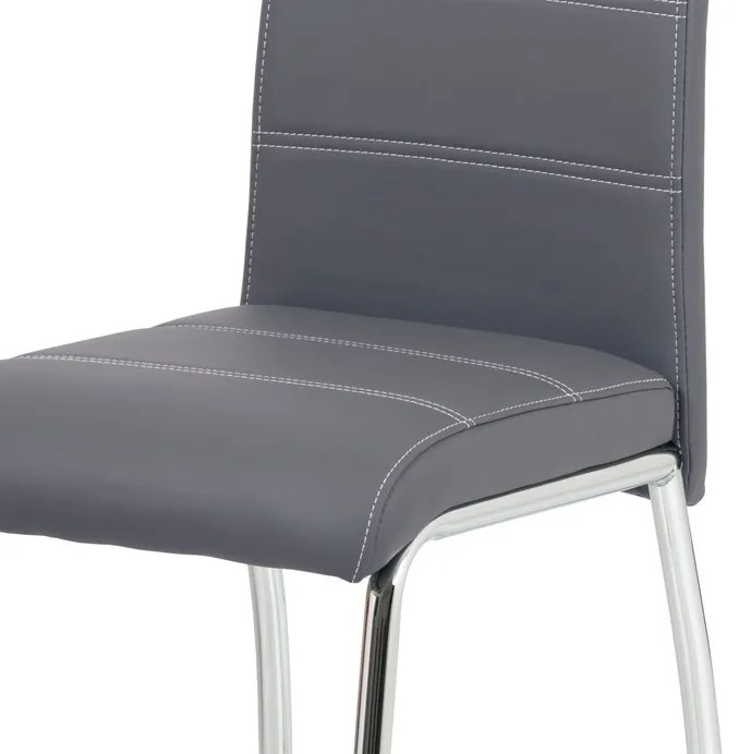 BONTEC Jedálenská stolička, čierna, ekokoža, HC-484 BK Farba: Čierna