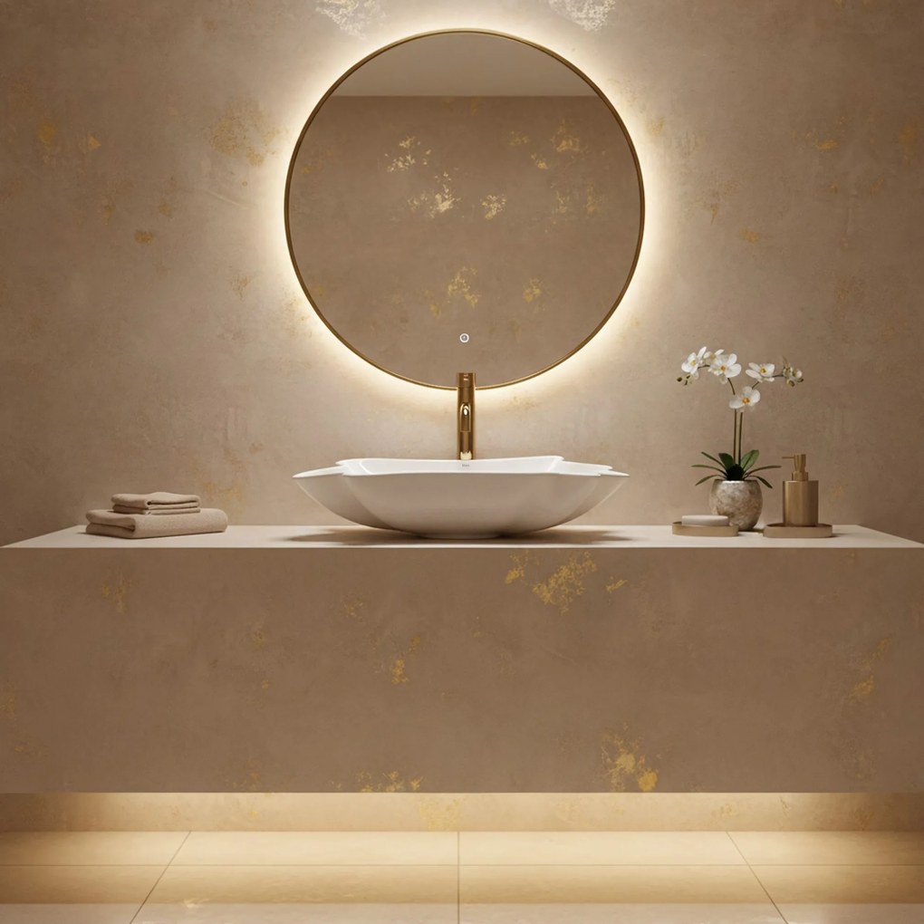 Rea Infinity, umývadlo na dosku + odtoková zátka Click-Clack, biela lesklá, REA-U3607