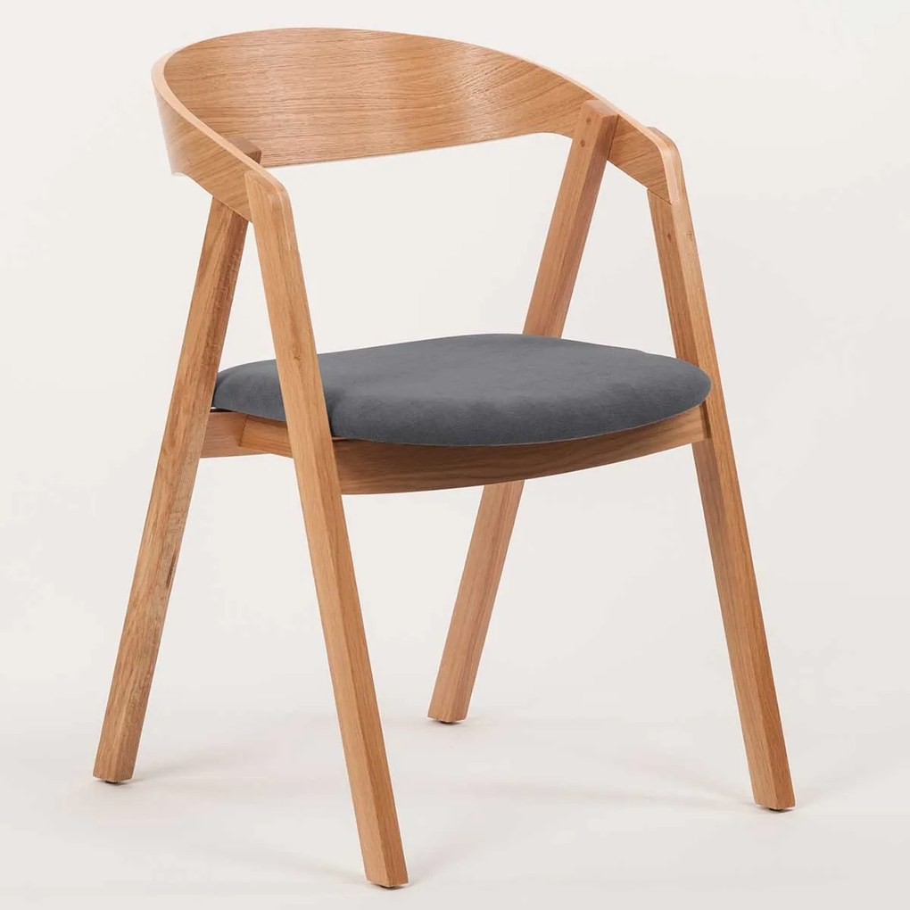 Stima dubová stolička GURU s čalúneným sedadlom Vyberte látku ->: CARABU giallo 131