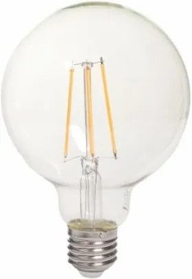 LED žiarovka Tesla CRYSTAL, E27, 8W, guľatá, retro, teplá biela