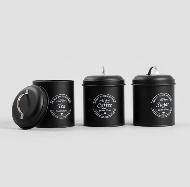 Sada troch nádob RIO čierna 747250 (3 ks)