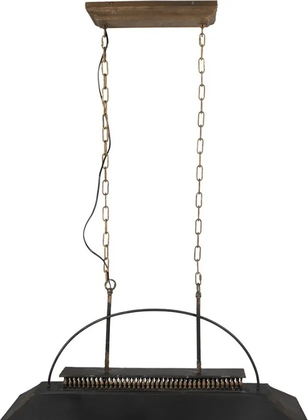 Béžové antik stropné svetlo v Industrial štýle Bocco - 99*30*70 cm