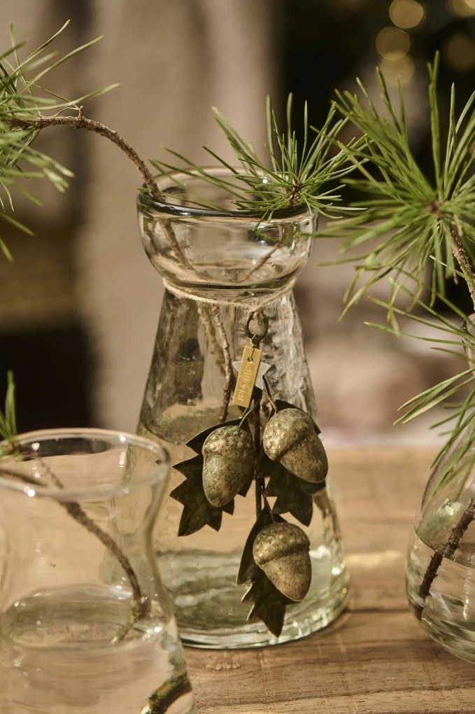 Ib Laursen Sklenená vázička Conical Hyacinth