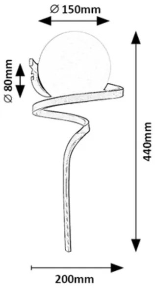 Rabalux 71136 - Nástenné svietidlo SARABI 1xE27/20W/230V