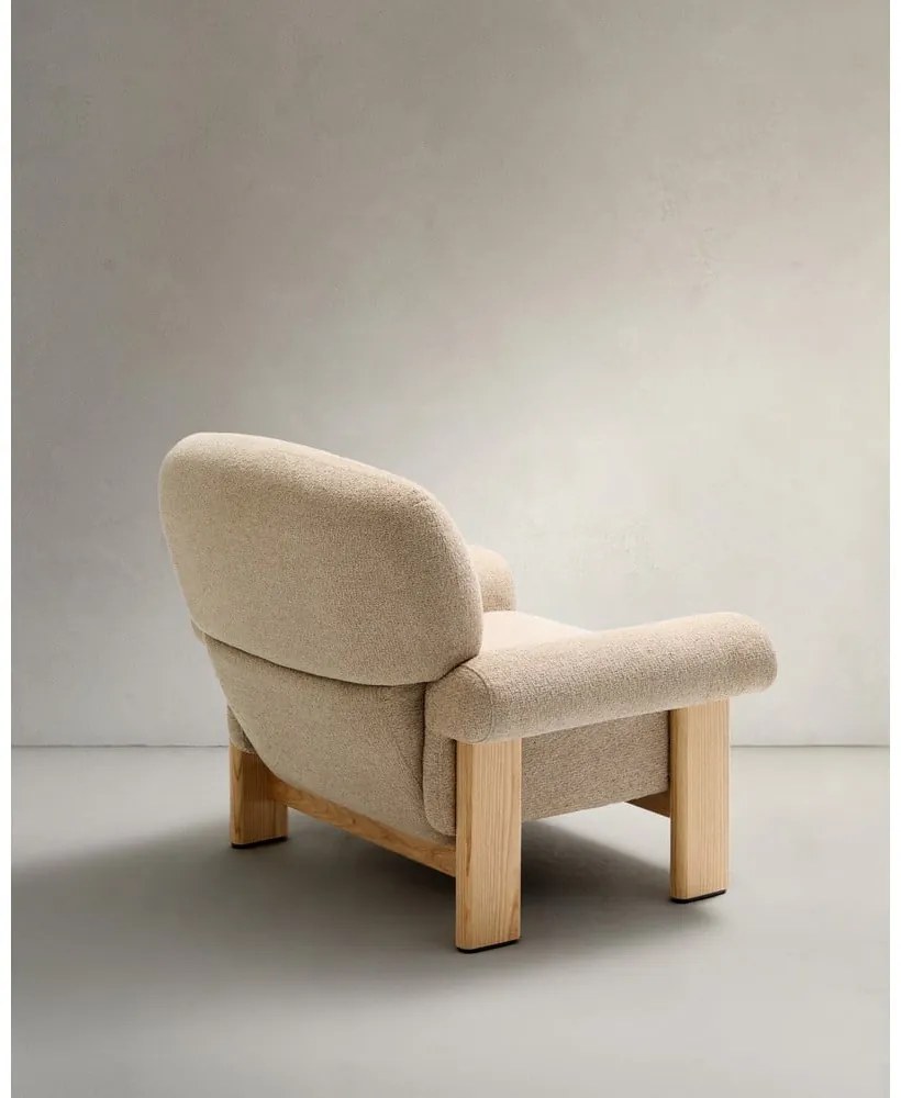 Béžové ženilkové kreslo Nema – Kave Home