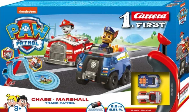 Pretekárska dráha Carrera First 20063031 Paw Patrol 2,9m