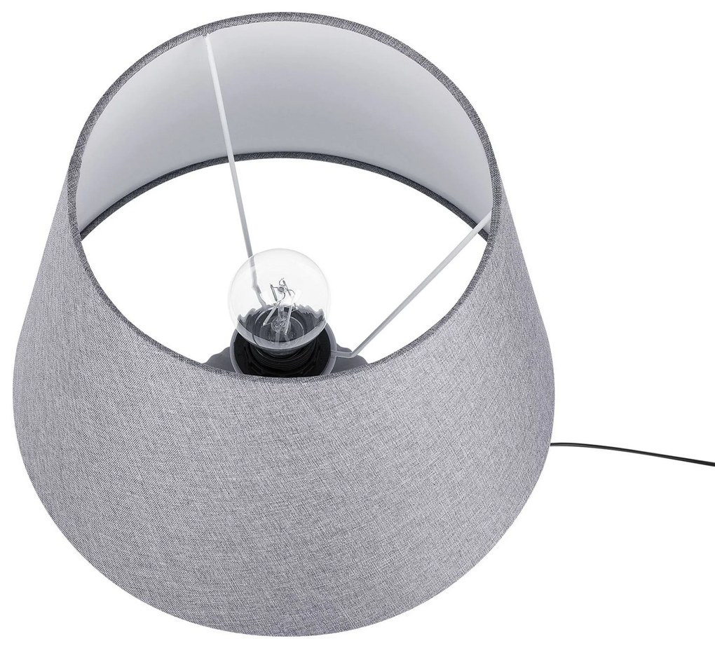 Sivá stolná lampa FERGUS Beliani