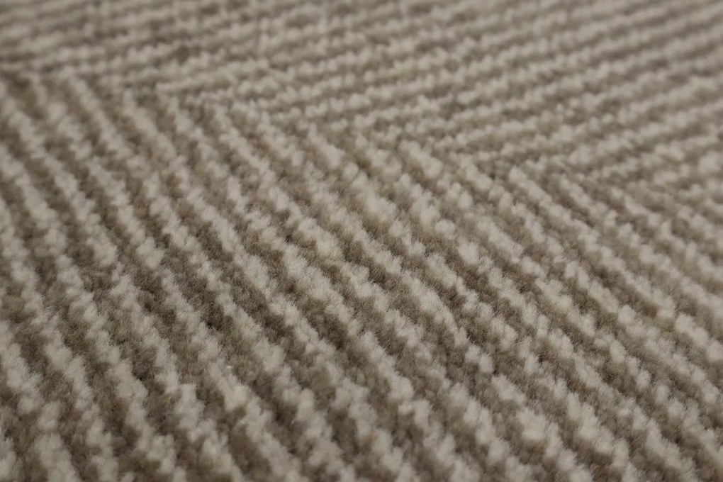 Mujkoberec Original, Ručne viazaný indický koberec Sirsa 1311 brown, 60x90, béžová, obývacia izba