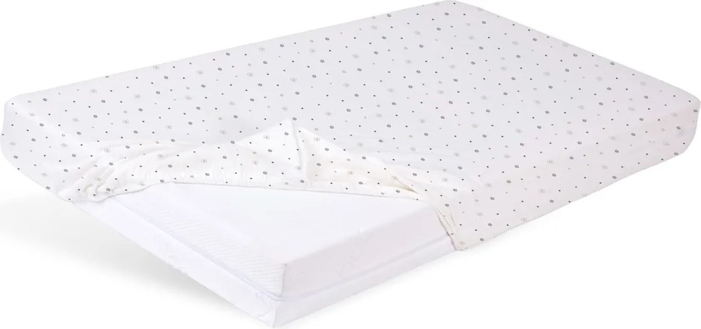 Babymatex Bavlnené prestieradlo do postieľky 70x140 cm - Hviezdy
