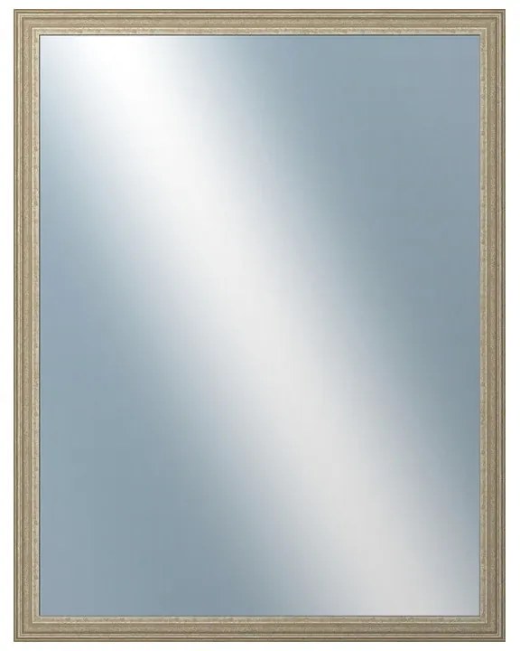 DANTIK - Zrkadlo v rámu, rozmer s rámom 70x90 cm z lišty LYON strieborná (2704)