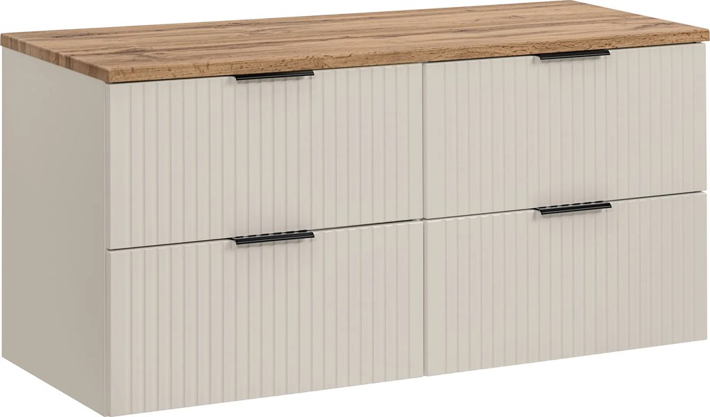 Comad Kúpeľňová skrinka pod doskové umývadlo set Adel Cashmere II. 120 kašmír