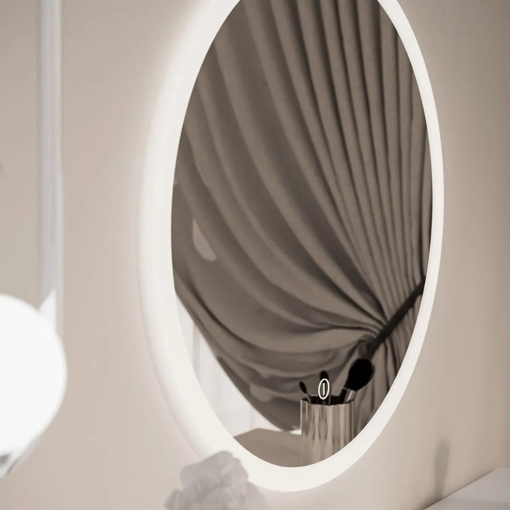 TOALETNÝ STOLÍK NESSIE BIELY LESK + STRIEBORNÝ + ZRKADLO