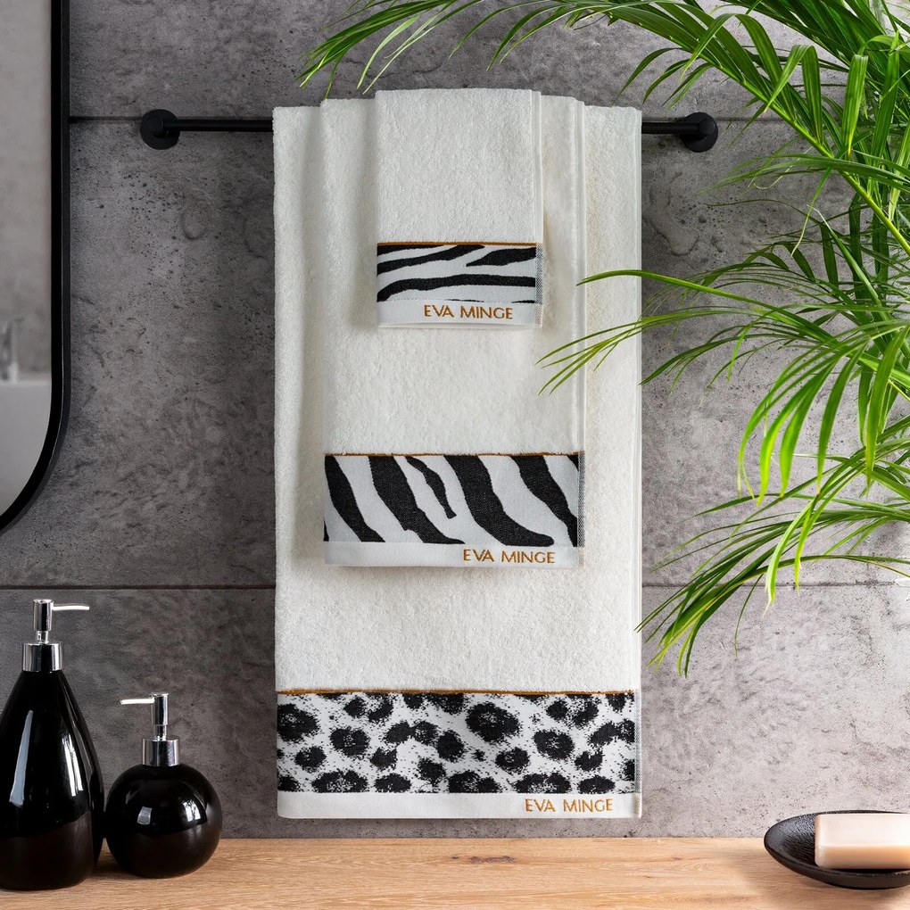 BAVLNENÝ UTERÁK EVA MINGE22 50X90 CM KRÉMOVÁ