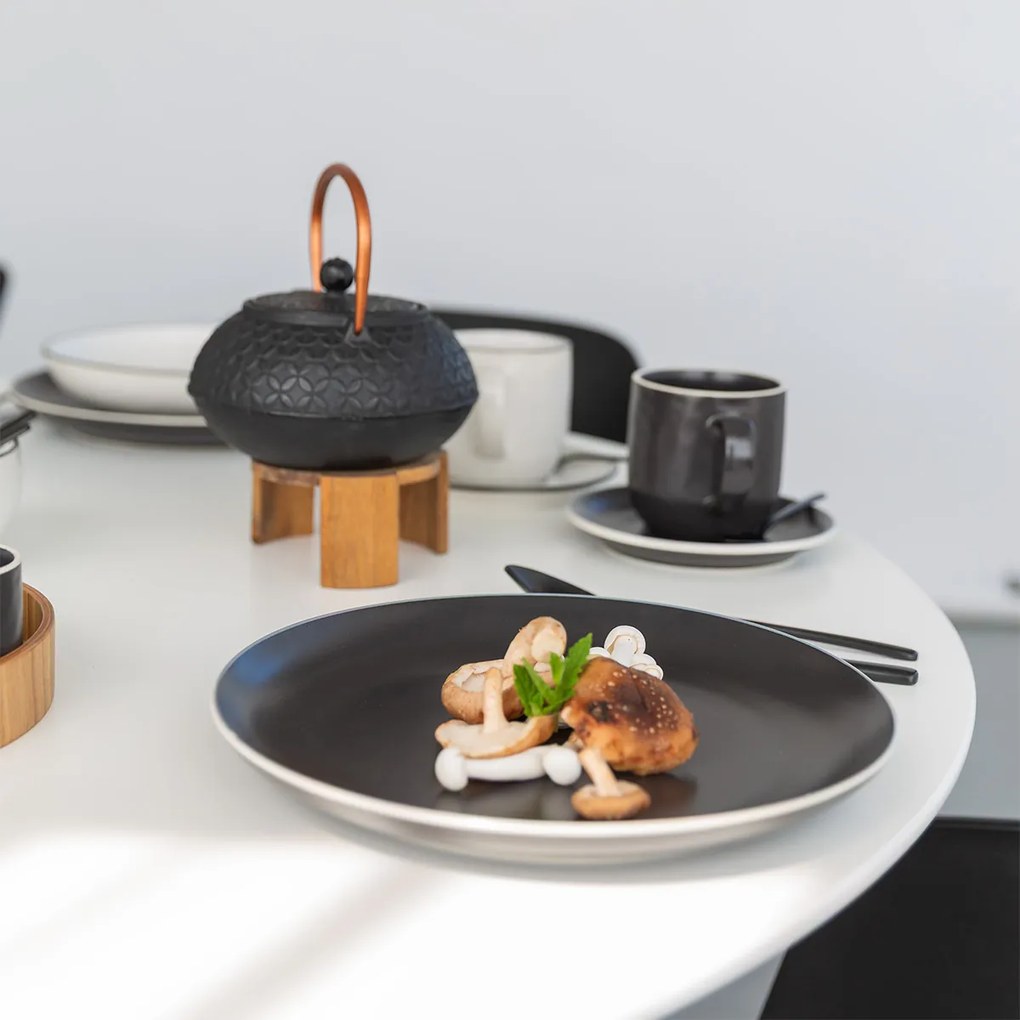 Set tanierov 18 ks — Elements Yin & Yang black - W0224