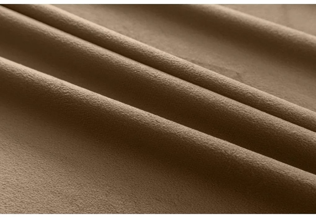 Svetlohnedý zatemňovací záves VELVET 140x250 cm Zavesenie: Kovové krúžky
