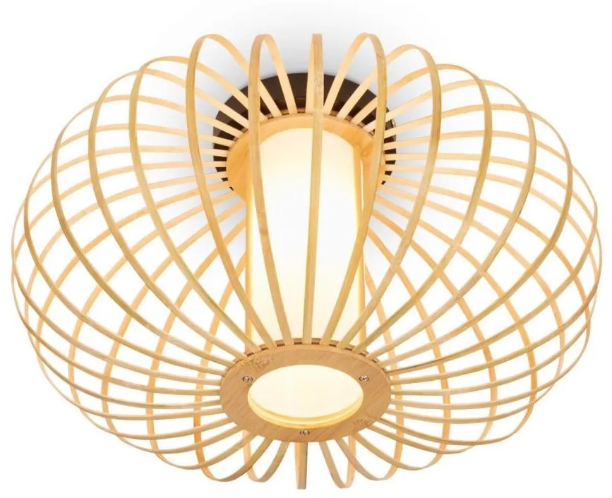 Briloner 3759011 - Stropné svietidlo 1xE27/10W/230V pr. 40 cm bambus