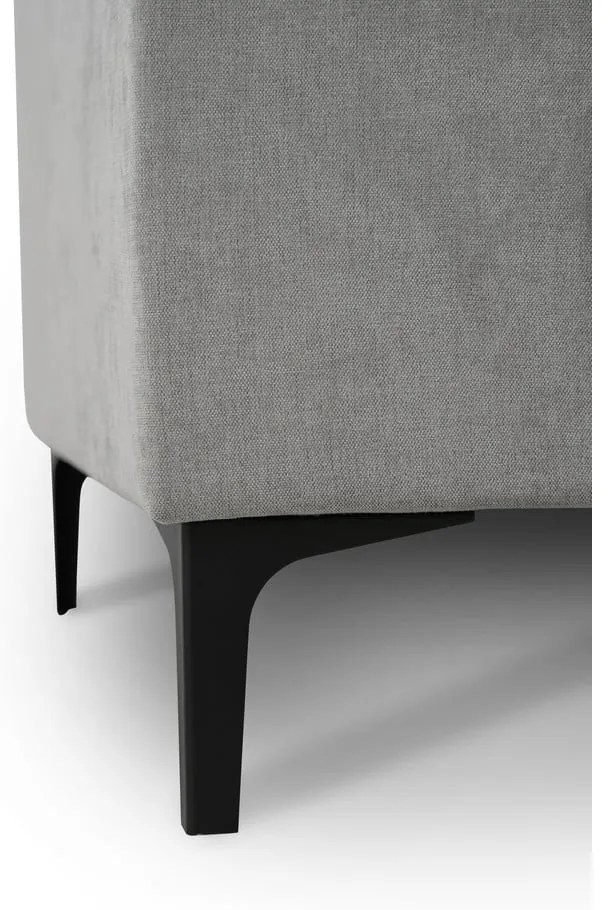 Sivá rohová pohovka (pravý roh/s leňoškou) Copenhagen – Scandic