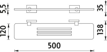 Nimco Polica, 50 cm IXI - KE X350-26