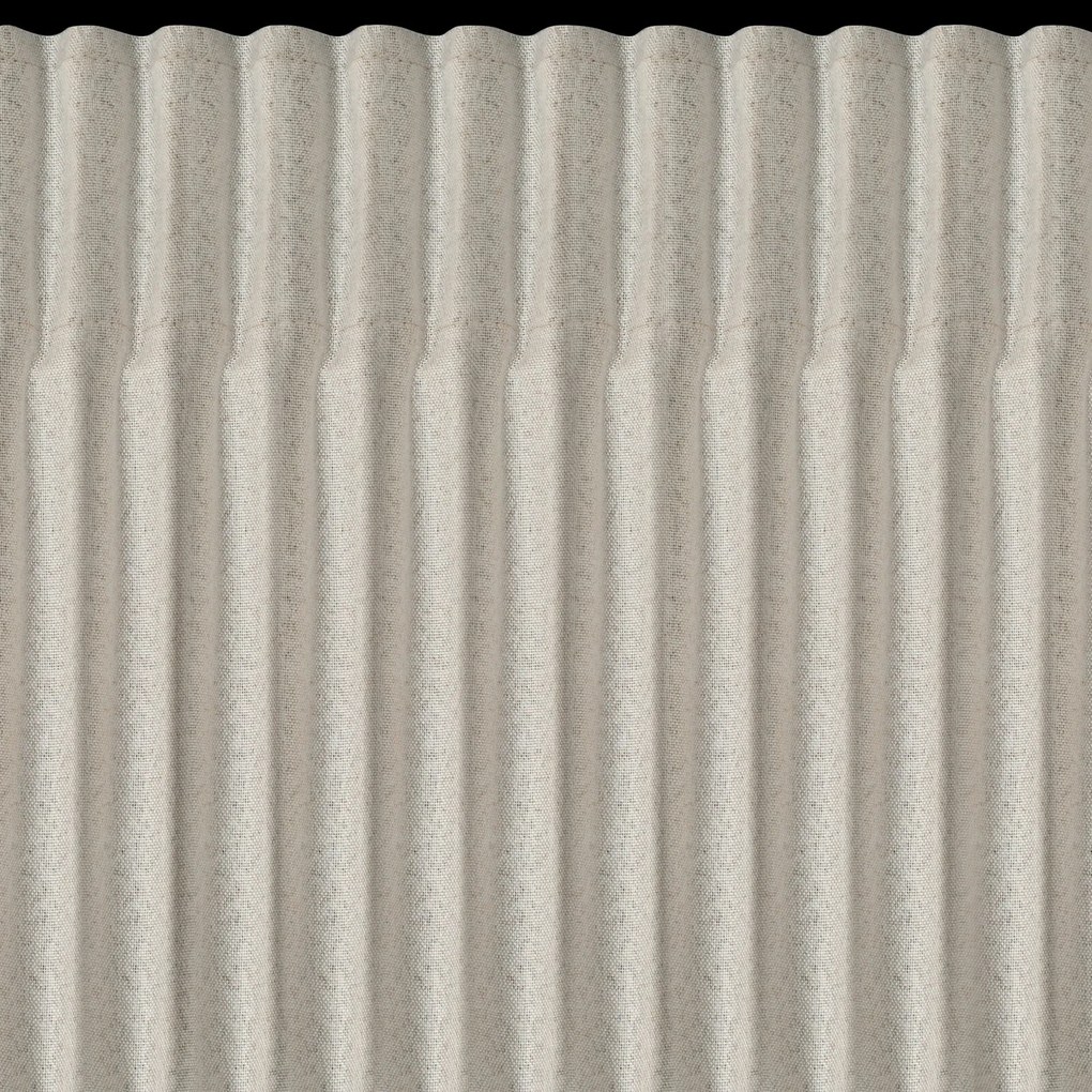 ZATEMŇOVACÍ ZÁVES (100%) NA PÁSKE ZOEY 140X270 CM TMAVOKRÉMOVÁ