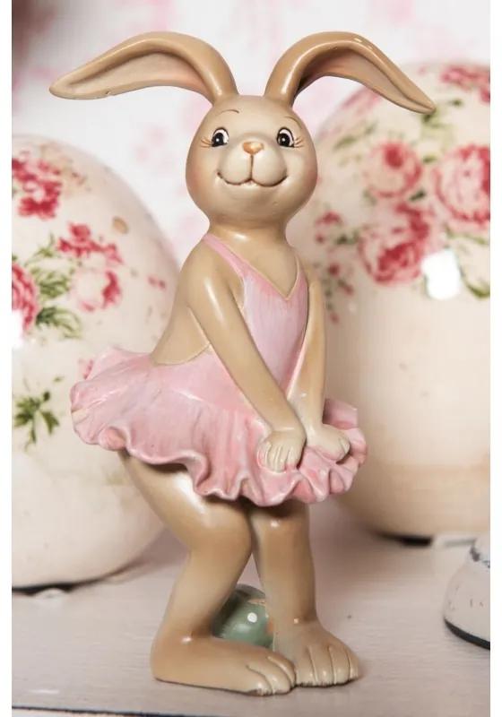 Dekorácie králičie dievča v sukienke - 7 * 7 * 13 cm