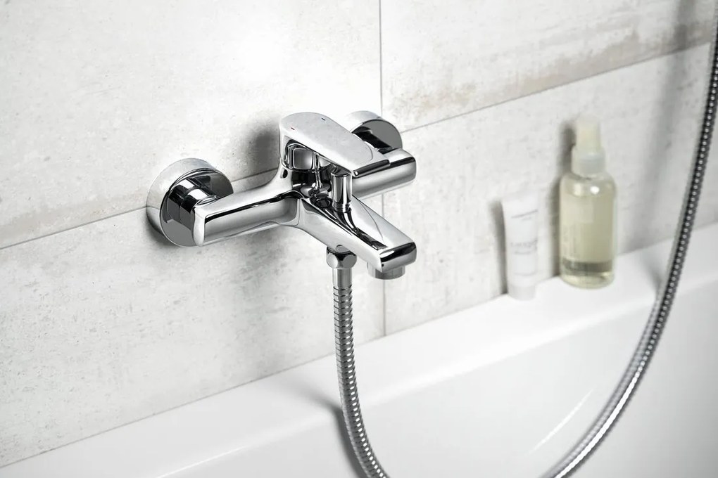 Sapho Sapho, KAI podomietkový sprchový set s pákovou batériou, otočný prepínač, 2 výstupy, chróm, KA43-03