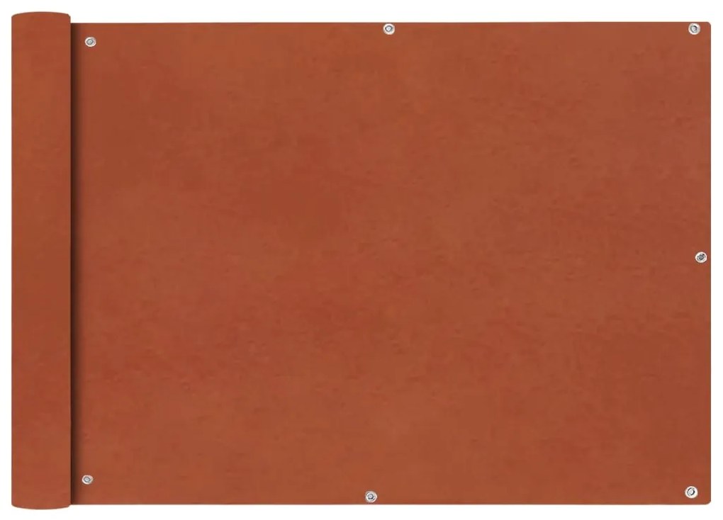 vidaXL Balkónová markíza z oxfordskej látky, 75x400 cm, terakotová
