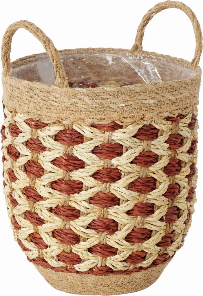 XXXLutz ČREPNÍK prírodné materiály, 24/24/34 cm - Kvety & kvetináče - 004885495302