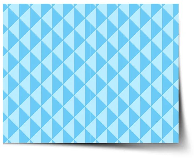 Sablio Plagát Modré obrátené pyramídy - 60x40 cm